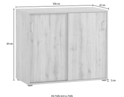 welltime Aktenschrank »Baku« Solide Verarbeitung - Dieses Produkt ist in Deutschland gefertigt
