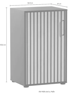 welltime Aktenschrank »Hank, Aktenschrank, Made in Germany, B: 50 cm« Solide Verarbeitung - Dieses Produkt ist in Deutschland gefertigt