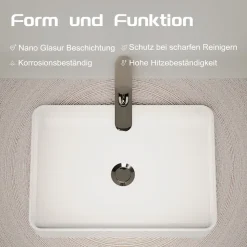 welltime Aufsatzwaschbecken NANO Glasur