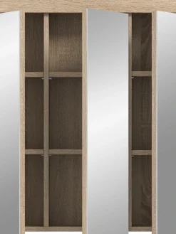 welltime Badezimmerspiegelschrank »SIENA, Breite 60cm, 3 Spiegeltüren, 9 Fächer, 6 Einlegeböden« TOPSELLER!, 1 Stk. tlg. in verschiedenen Farben erhältlich, Badmöbel, Spiegel, Badschrank, Bad