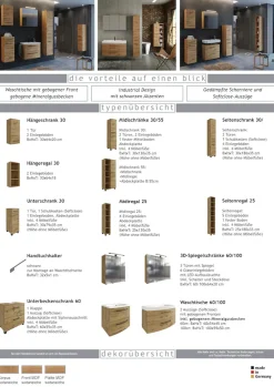 welltime Badmöbel-Set »Chicago« Spiegelschrank, Unterbeckenschrank, Hängeschrank, Unterschrank etc., 5 Stk. tlg.