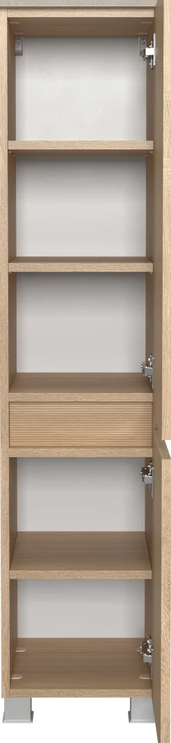 welltime Badmöbel-Set »EIXO, Set aus Spiegelschrank, Waschtisch und Midischrank«