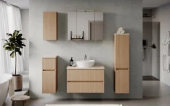 welltime Badmöbel-Set »EIXO, 5tlg.-Set: Spiegelschrank, Waschtisch und Beimöbel«