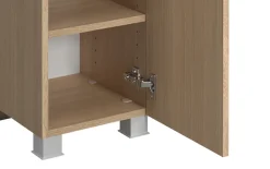welltime Badmöbel-Set »EIXO, 5tlg.-Set: Spiegelschrank, Unterbeckenschrank und Beimöbel«