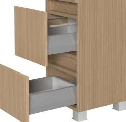 welltime Badmöbel-Set »EIXO, 5tlg.-Set: Spiegelschrank, Unterbeckenschrank und Beimöbel«