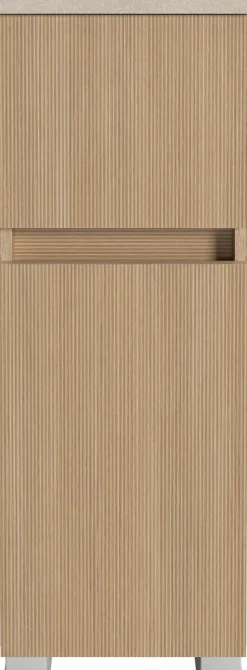 welltime Badmöbel-Set »EIXO, 5tlg.-Set: Spiegelschrank, Unterbeckenschrank und Beimöbel«