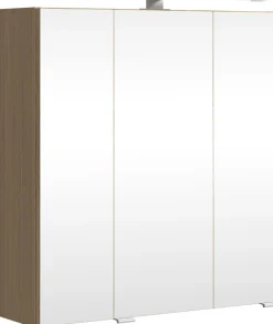 welltime Badmöbel-Set »EIXO, 5tlg.-Set: Spiegelschrank, Unterbeckenschrank und Beimöbel«