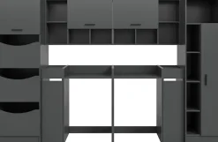 welltime Badmöbel-Set »FALAS,8-teilig, Hauswirtschaftsraum Set, Breite 300 cm« Set, Wäscheschrank, Hängeschrank,Standregal, Umbauschrank, Mehrzweckschrank, 8 Stk. tlg.