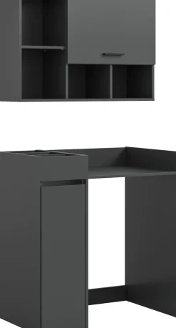welltime Badmöbel-Set »FALAS,3-teilig, Hauswirtschaftsraum Set, Breite 95 cm« Set, bestehend aus: Waschmaschinenumbauschrank, Standregal & Hängeschrank, 3 Stk. tlg.