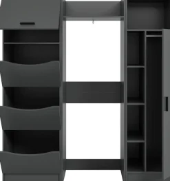 welltime Badmöbel-Set »FALAS,3-teilig, Hauswirtschaftsraum Set, Breite 176 cm« Set, 1x Wäscheschrank, 1x Waschmaschinenumbauschrank, 1x Mehrzweckschrank, 3 Stk. tlg.