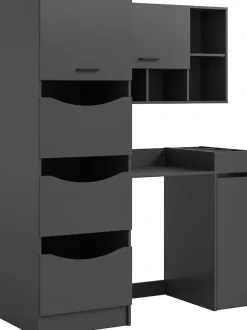 welltime Badmöbel-Set »FALAS,4-teilig, Hauswirtschaftsraum Set, Breite 126 cm« Set, Wäschschrank, Waschmaschinenumbauschrank, Standregal, Hängeschrank, 4 Stk. tlg.
