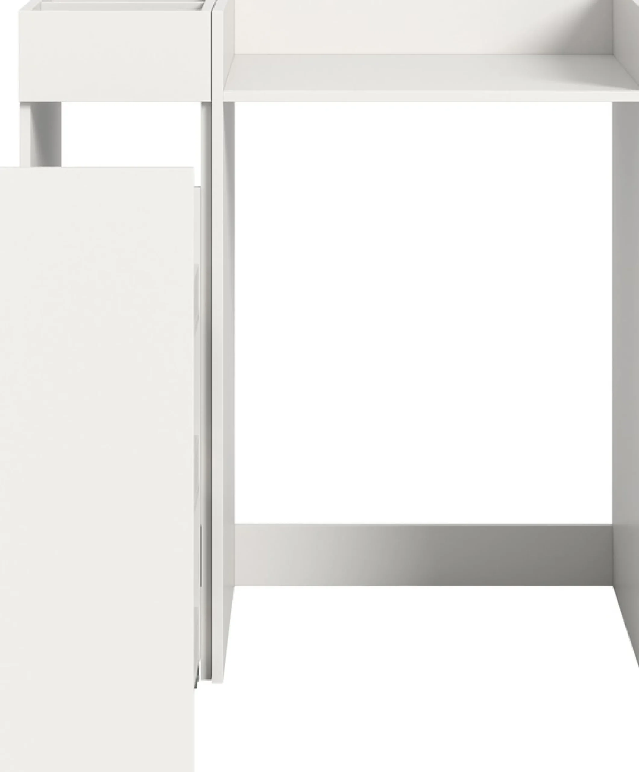 welltime Badmöbel-Set »FALAS,2-teilig, Hauswirtschaftsraum Set, Breite 95 cm« Set, bestehend aus: Waschmaschinenumbauschrank und Standregal, 2 Stk. tlg.