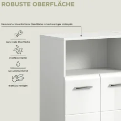 welltime Badmöbel-Set »FLORENZ,2-teilige Badkombination, hochwertige MDF-Front« Set, 2-teiliges Set bestehend aus: 2 Midischrank breit,