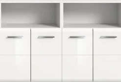 welltime Badmöbel-Set »FLORENZ,2-teilige Badkombination, hochwertige MDF-Front« Set, 2-teiliges Set bestehend aus: 2 Midischrank breit,