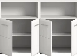 welltime Badmöbel-Set »FLORENZ,2-teilige Badkombination, hochwertige MDF-Front« Set, 2-teiliges Set bestehend aus: 2 Midischrank breit,