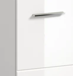 welltime Badmöbel-Set »FLORENZ,4-teilige Badkombination, hochwertige MDF-Front« Set, Midischrank hoch, WBU, Spiegelschrank, Midischrank breit, 4 Stk. tlg.