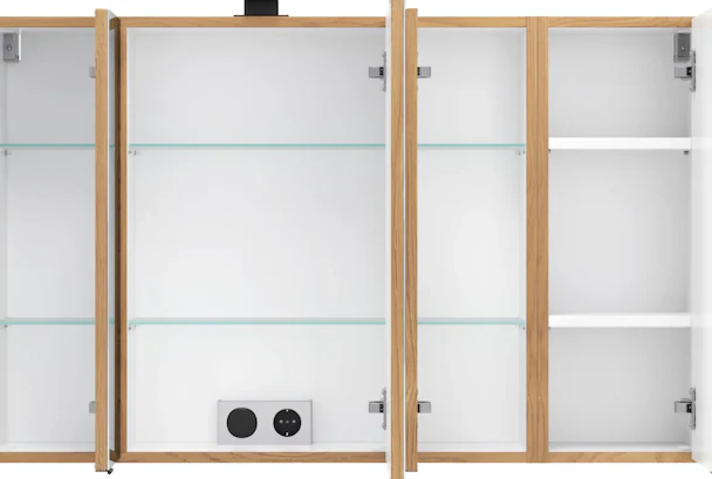welltime Badmöbel-Set »MAILAND, 2 Metall-Vollauszüge mit Softclose« Maße (B/H/T): ca. 105/200/47 cm,