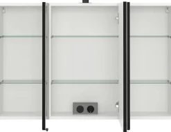welltime Badmöbel-Set »SALVADA, 2tlg-Set, gedämpfte Scharniere, Softclose, Keramikbecken« Maße (B/T/H): 100/47,5/200 cm,