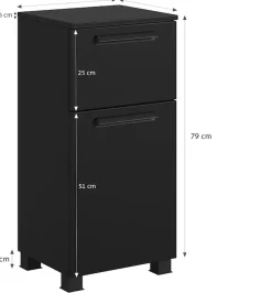 welltime Badmöbel-Set »SALVADA, 5tlg-Set, gedämpfte Scharniere, Softclose, Keramikbecken« Maße (B/T/H): 180/47,5/200 cm,