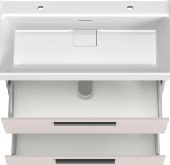 welltime Badmöbel-Set »SALVADA, 5tlg-Set, gedämpfte Scharniere, Softclose, Keramikbecken« Maße (B/T/H): 180/47,5/200 cm,
