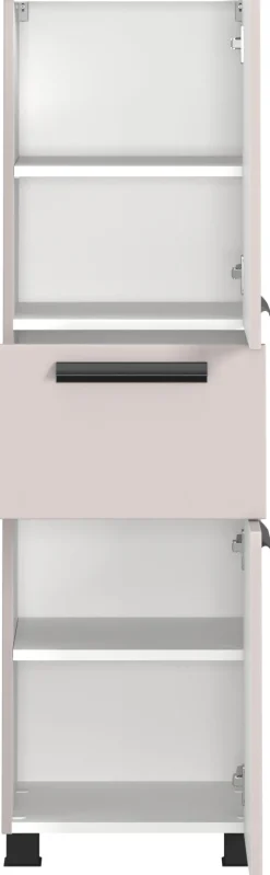 welltime Badmöbel-Set »SALVADA, 3tlg-Set, gedämpfte Scharniere, Softclose, Keramikbecken« Maße (B/T/H): 140/47,5/200 cm,