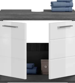 welltime Badmöbel-Set »SIENA, 5 teilig, inklusive LED Beleuchtung, bestehend aus:« Set, TOPSELLER!, 5 Stk. tlg.