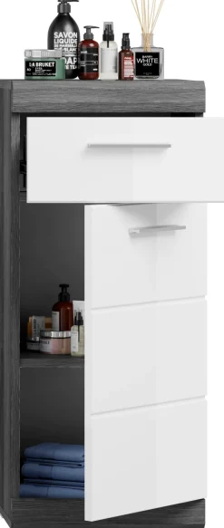 welltime Badmöbel-Set »SIENA, 5 teilig, inklusive LED Beleuchtung, bestehend aus:« Set, TOPSELLER!, 5 Stk. tlg.
