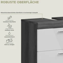 welltime Badmöbel-Set »Siena, 4 teilig, bestehend aus:« Set, TOPSELLER!, 3 Stk. tlg.
