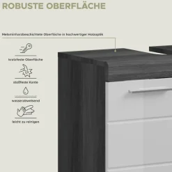 welltime Badmöbel-Set »Siena, 4 teilig, bestehend aus:« Set, TOPSELLER!, 4 Stk. tlg.