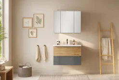 welltime Badmöbel-Set »TRIENT, Set: Spiegelschrank und Waschtisch« 2 Stk. tlg.