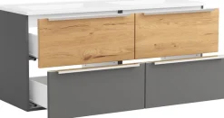 welltime Badmöbel-Set »TRIENT, Set: Spiegelschrank und Waschtisch« 2 Stk. tlg.