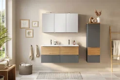 welltime Badmöbel-Set »TRIENT, Set: Spiegelschrank und Waschtisch« 2 Stk. tlg.