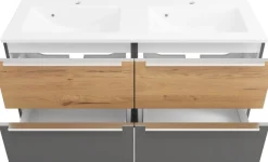 welltime Badmöbel-Set »TRIENT, Set: Spiegelschrank und Waschtisch« 2 Stk. tlg.
