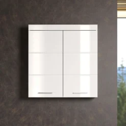 welltime Hängeschrank »Avena« Badschrank breit mit verstellbaren Böden - Maße (B/T/H) 73/23/77 cm