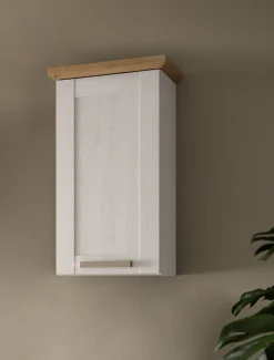 welltime Hängeschrank »COSENZA, Breite 39cm, 1 Tür, 1 Einlegeboden, 2 Fächer« in Landhausoptik, mit weiteren Artikel der Serie kombinierbar, 1 Stk. tlg. Hängeschrank, Bad, Badezimmerschrank