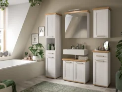 welltime Hängeschrank »COSENZA, Breite 39cm, 1 Tür, 1 Einlegeboden, 2 Fächer« in Landhausoptik, mit weiteren Artikel der Serie kombinierbar, 1 Stk. tlg. Hängeschrank, Bad, Badezimmerschrank