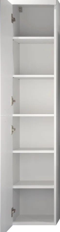 welltime Hängeschrank »Dormoletto« Hänge-Hochschrank in Weiß Hochglanz mit waagerechter Fräsung