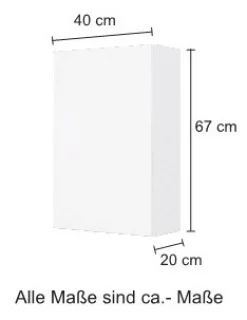 welltime Hängeschrank »Horki« 40 cm breit