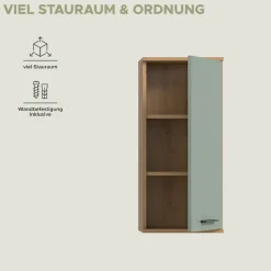 welltime Hängeschrank »LUCCA, Breite 35cm, 1 Tür (TA wechselbar), 2 Einlegeböden« Badmöbel, Badschrank, Schrank, Wandschrank, Bad, Badezimmer