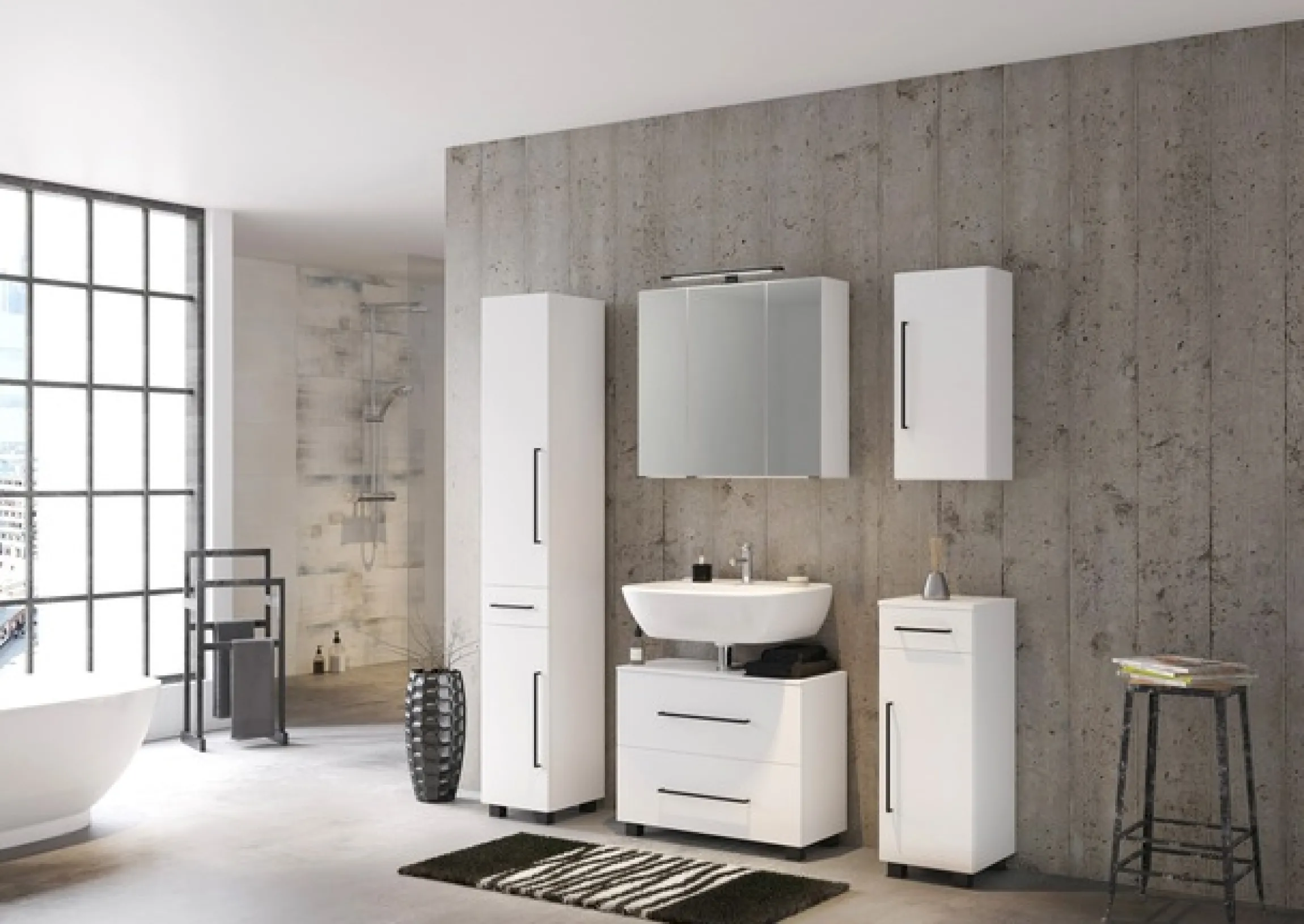 welltime Hängeschrank »Luena« Breite 30 cm, mit verstellbaren Einlegeböden