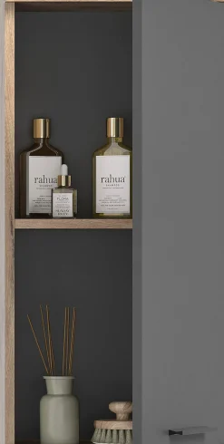 welltime Hängeschrank »Riga, Breite 37cm, 1 Tür (Türanschlag wechselbar), 1 Einlegeböden« Badmöbel, Badschrank, Schrank, Wandschrank, Bad, Badezimmer