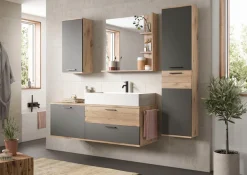 welltime Hängeschrank »Riga, Breite 37cm, 1 Tür (Türanschlag wechselbar), 1 Einlegeböden« Badmöbel, Badschrank, Schrank, Wandschrank, Bad, Badezimmer