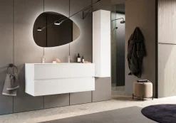 welltime Hängeschrank »Start, 1 Tür, Höhe 138 cm,« Breite 26 cm, Bad, Flur in Weiß Hochglanz Lack