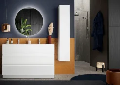 welltime Hängeschrank »Start, 1 Tür, Höhe 138 cm,« Breite 26 cm, Bad, Flur in Weiß Hochglanz Lack