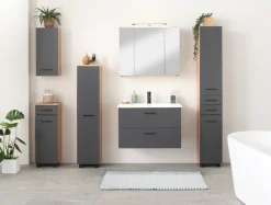 welltime Hängeschrank »Trento, verschiedene Ausführungen und Farben« Badmöbel, Breite 30 cm, 1 Tür, 2 Einlegeböden, Made in Germany