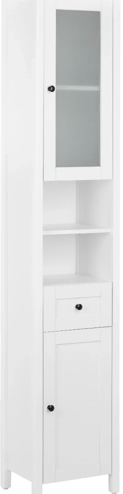 welltime Hochschrank »Aalborg Schrank Badezimmerschrank Badschrank« Badmöbel im Landhaus-Stil, Breite 40 cm