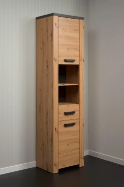 welltime Hochschrank »Ambres« 1 Stk. tlg. Hochschrank mit Soft-Close Funktion - (B/T/H) 53/35/196 cm