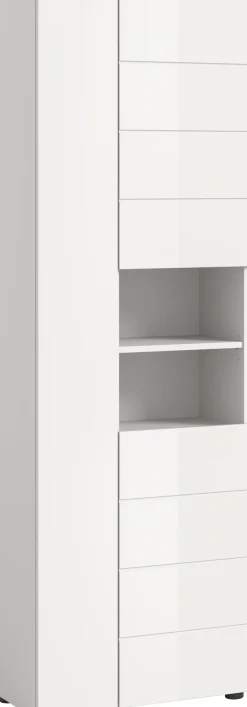 welltime Hochschrank »BIEL, 190 cm, 3 Türen, 2 offene Fächer« 1 Stk. tlg. Türanschlag wechselbar, modernes Design, Badschrank, Unterschrank, Bad