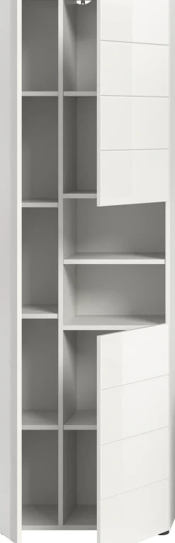 welltime Hochschrank »BIEL, 190 cm, 3 Türen, 2 offene Fächer« 1 Stk. tlg. Türanschlag wechselbar, modernes Design, Badschrank, Unterschrank, Bad