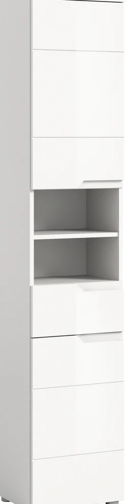 welltime Hochschrank »CAPRI, Höhe 193 cm, 2 Türen mit Soft-Close-Funktion, 1 Schubkasten« Mehrzweckschrank, Universalschrank, Badschrank, Badhochschrank
